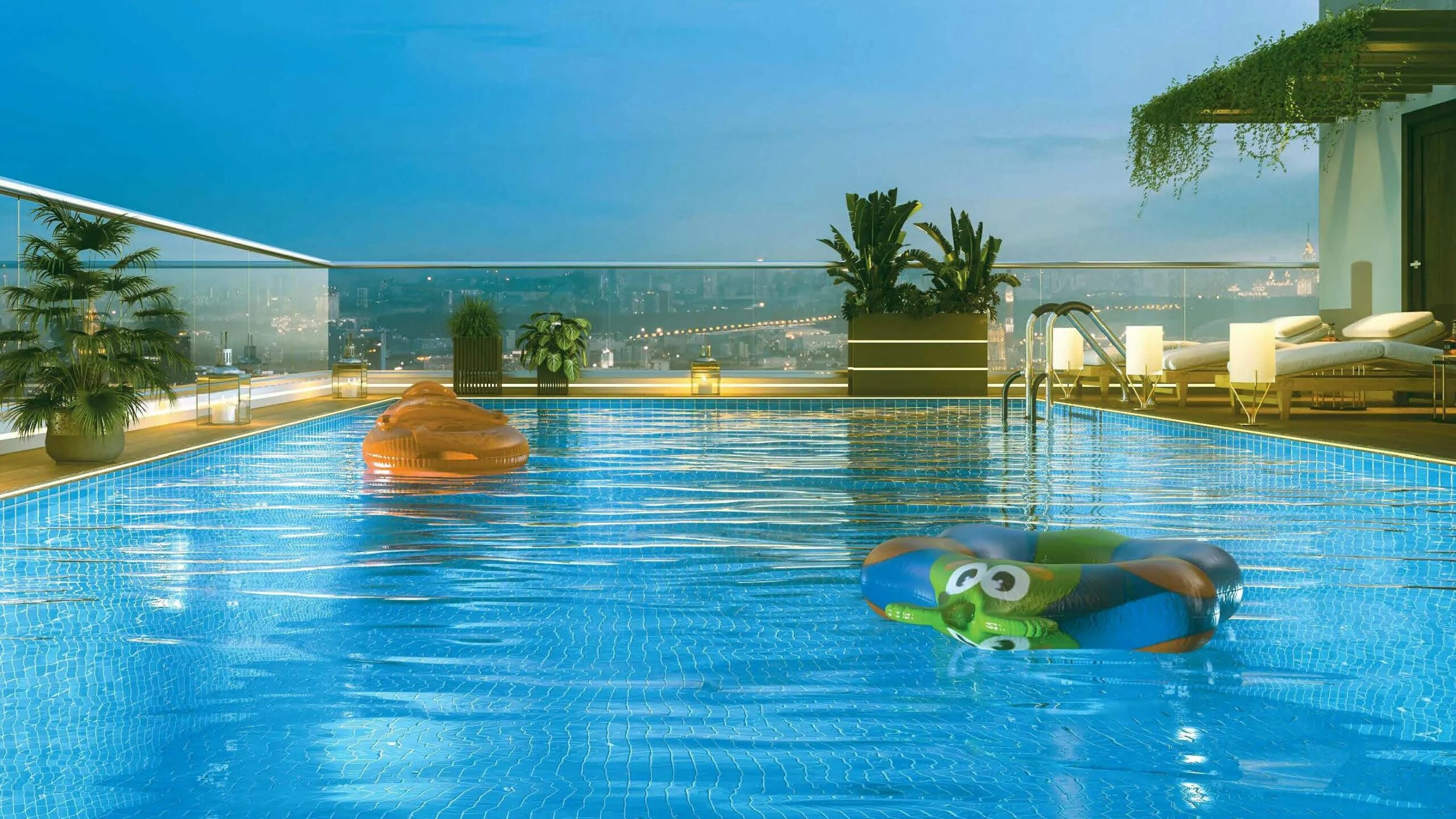 Rooftop at Urban Mansion – Luxury 2, 3, and 4 BHK Apartments in Sovabazar.
