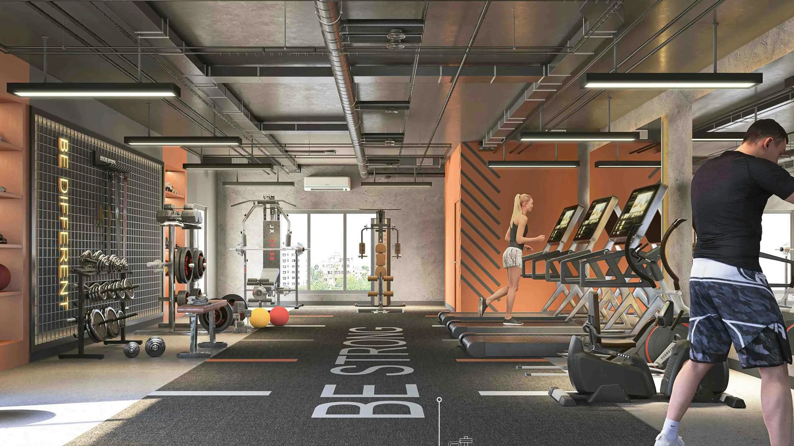 Gym at Urban Mansion – Luxury 2, 3, and 4 BHK Apartments in Sovabazar.