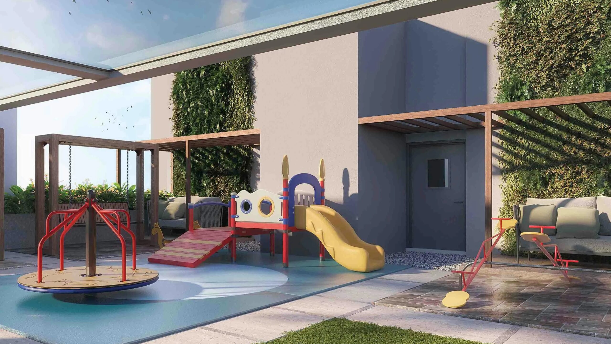 Kids Play Area at Urban Mansion – Luxury 2, 3, and 4 BHK Apartments in Sovabazar.