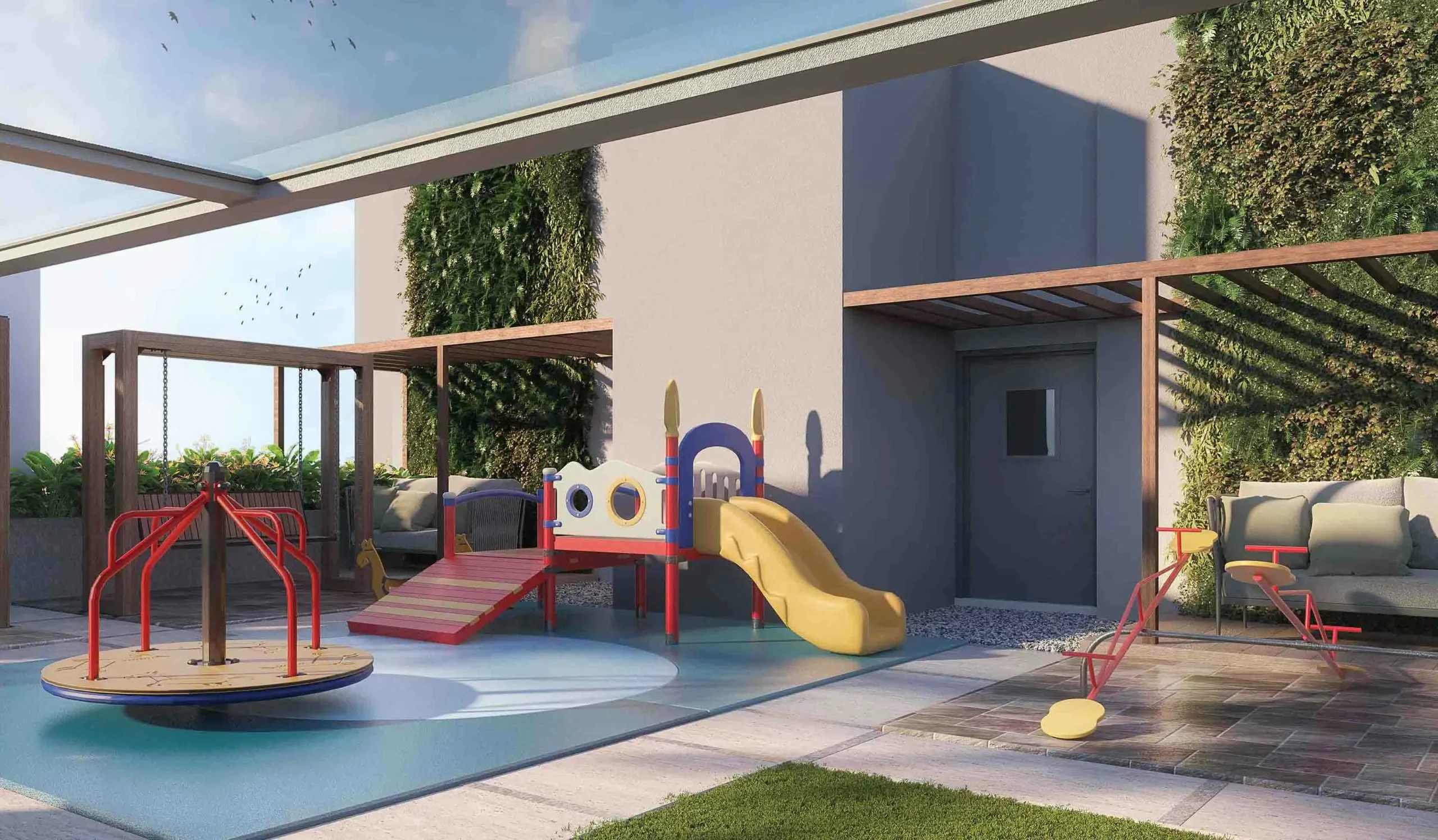 Kids Play Area Urban Mansion – Luxury 2, 3, and 4 BHK Apartments in Sovabazar.